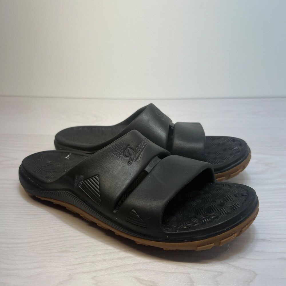 Danner Shelter Cove Slide Sandals Mens Size 10 Slip On Black‎ Vibram